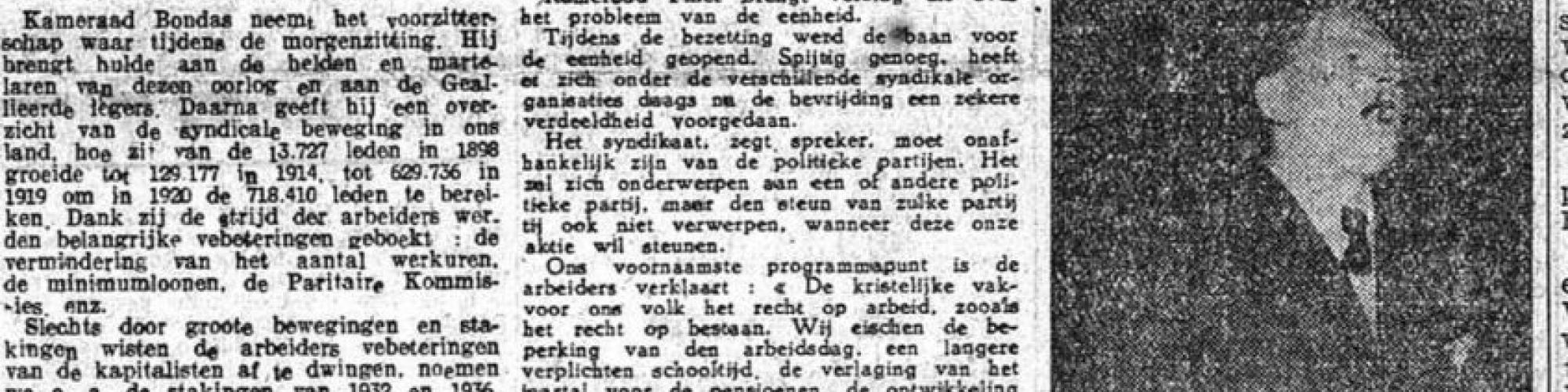 De Rode Vaan, 30/4/1945 © KBR