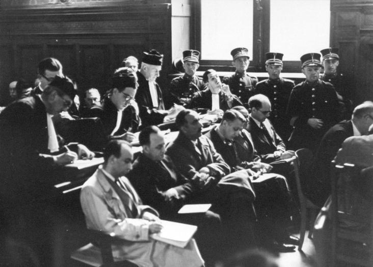 Procès des collaborateurs, 1945-1949, (Don RTBF), copyrights CegeSoma/Archives de l'Etat. Procès des collaborateurs, 1945-1949, (Don RTBF), copyrights CegeSoma/Archives de l'Etat.